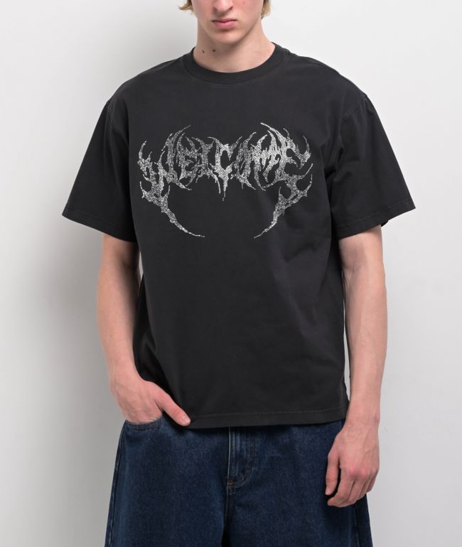 Welcome Glam Fang Black T-Shirt - Welcome Skateboards