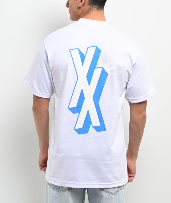 【HI FI FNK】Eonflux Washed Top EST 19XX Nowhere Fast White T-Shirt | Zumiez