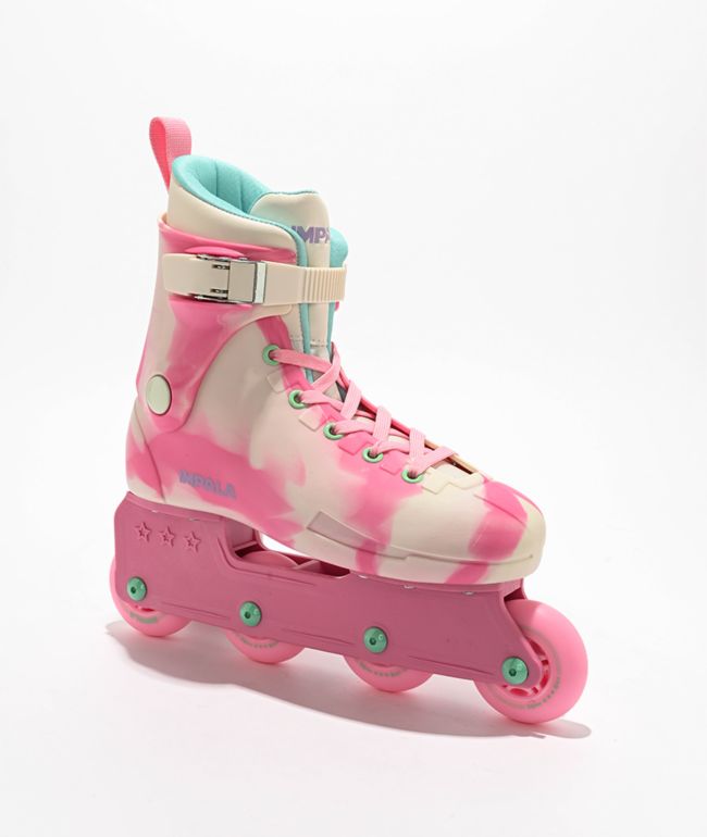 Impala Sherbert Swirl Pink Inline Skates  - Impala Rollerskates