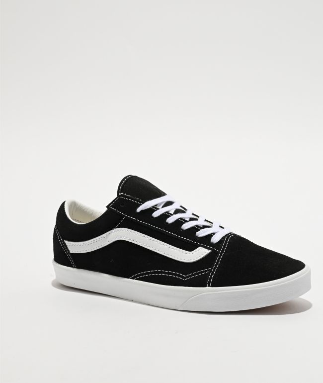 Vans Old Skool Lowpro Black & White Skate Shoes - Vans