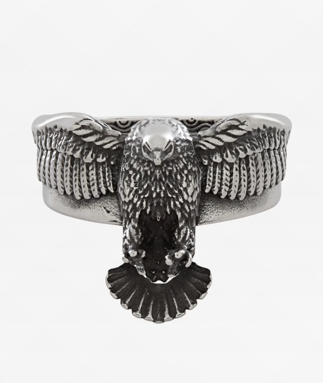 King Ice Biker Eagle Stainless Steel Ring - King Ice