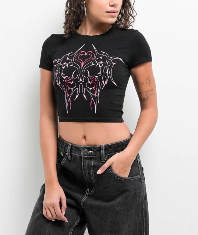 MOUSSY BEP グラフィック BABY TEE MOUSSY | KUROMI ベイビー TEE (Tシャツ・カットソー(半袖