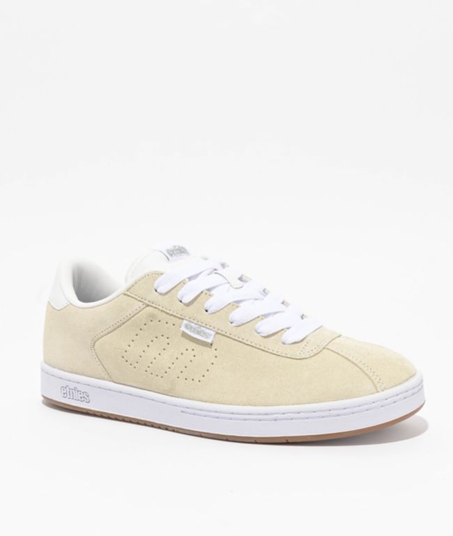 etnies Scam White Skate Shoes - etnies