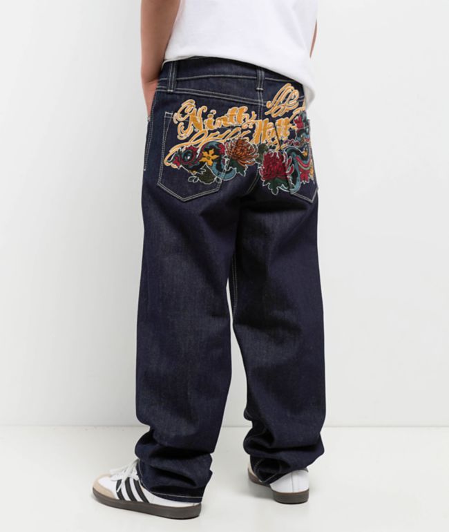 Ninth Hall Kids Ambush Dragon Dark Blue Jeans - Ninth Hall