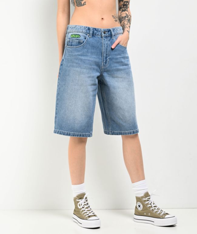 Empyre Sydney Shindig Light Blue Loose Fit Denim Shorts - Empyre