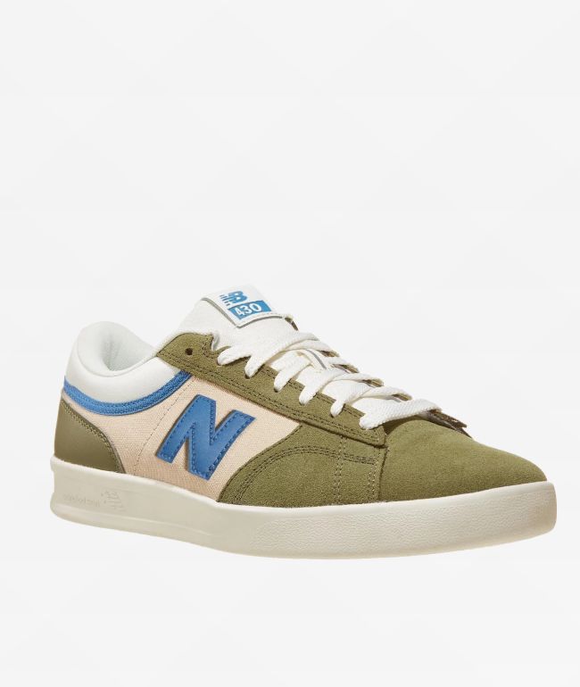 New Balance Numeric 430 Dark Olivine & Sea Stone Skate Shoes - New Balance