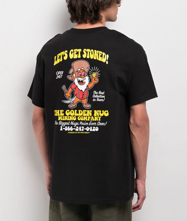 The High & Mighty Golden Nug Black T-Shirt  - The High & Mighty