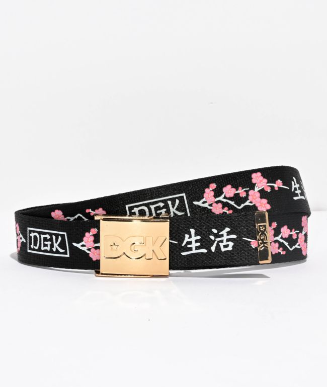 DGK Zen Blossom Black Web Belt - DGK