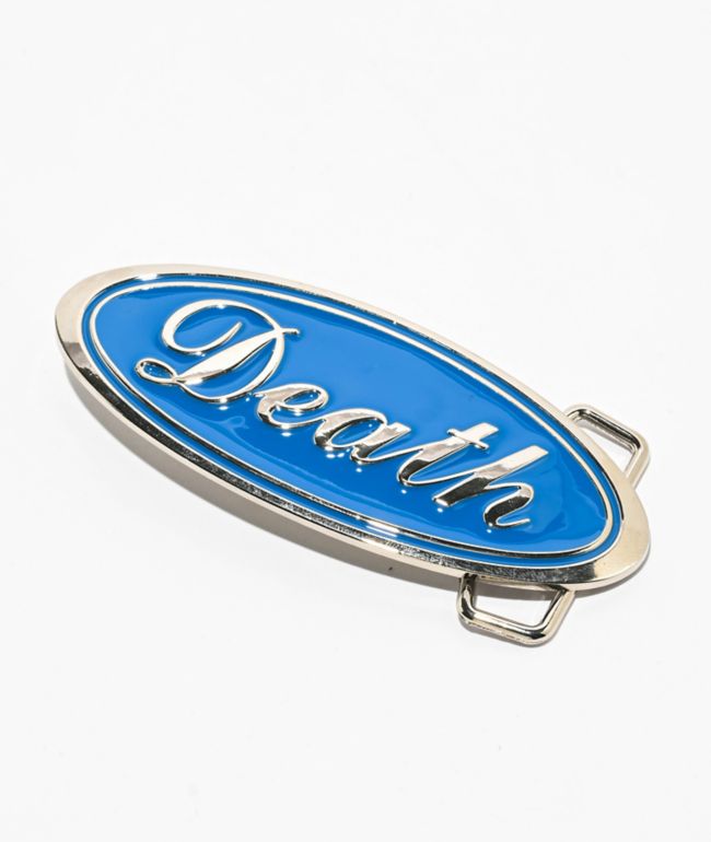 Broken Promises Death Blue Belt Buckle - Broken Promises