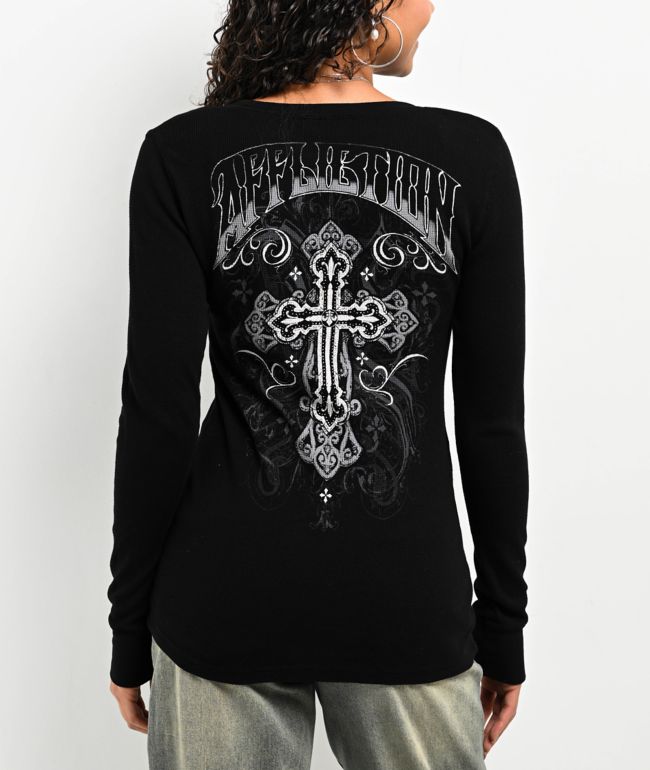 トップス Alma cachecoeur tops black ALLFENIX CloudCore Lite Scoop Long Sleeve