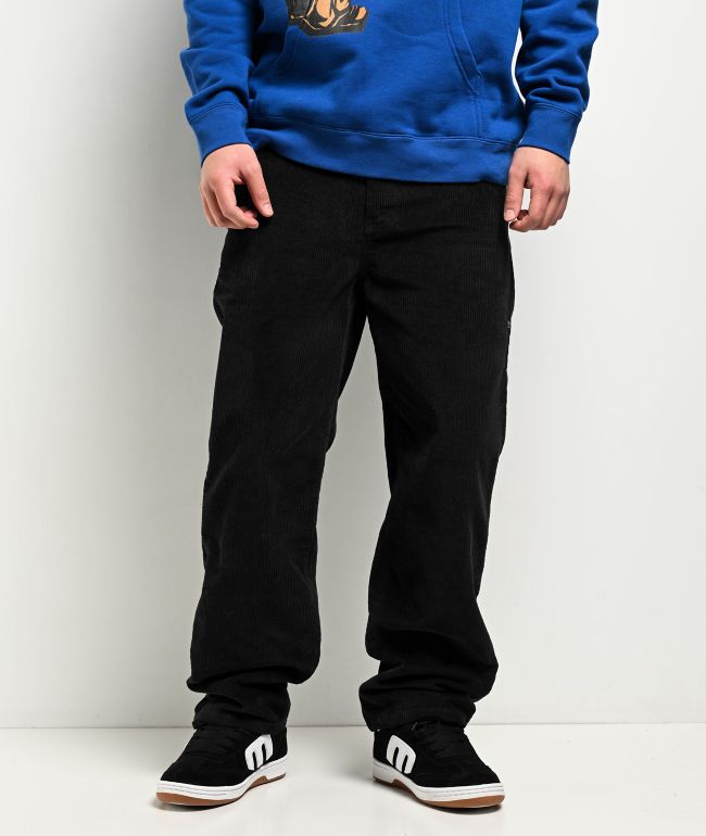Empyre Rat Loose Sk8 Fit Black Corduroy Jeans - Empyre