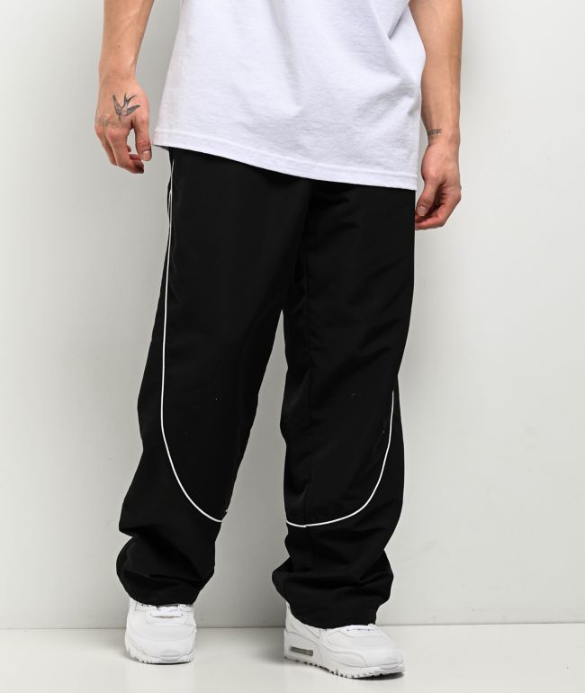 Ninth Hall Piped Black Track Pants - Ninth Hall