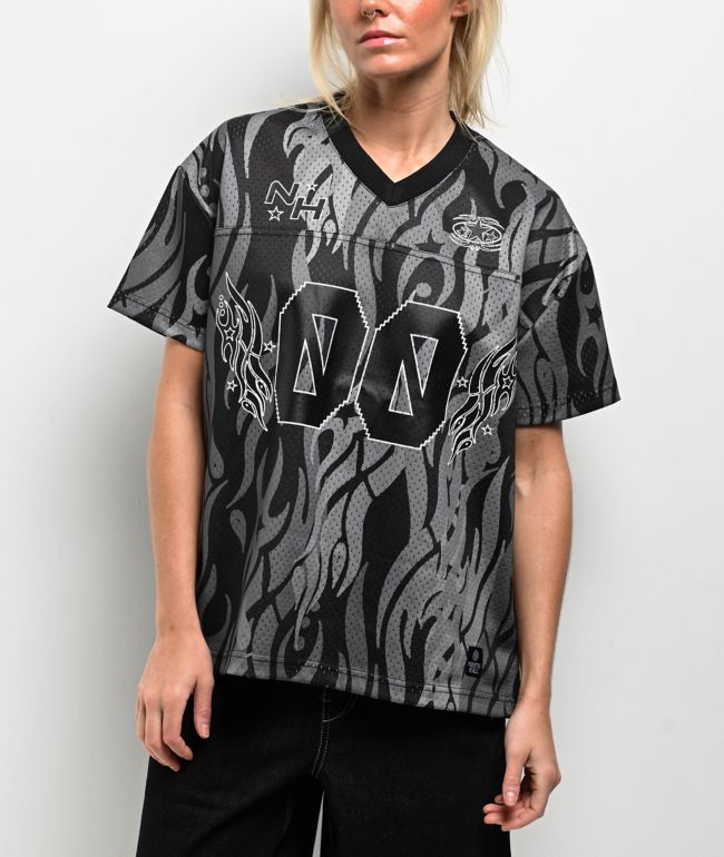 Ninth Hall Avery 00 Black & Grey Football Jersey - Ninth Hall