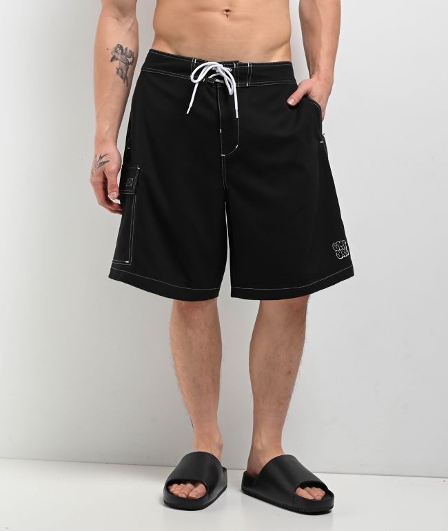 Empyre Rail Black Cargo Board Shorts - Empyre