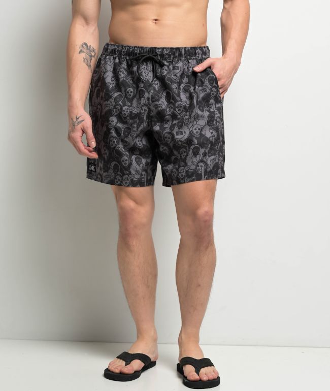 Lurking Class by Sketchy Tank Mob Black Board Shorts - Lurking Class by Sketchy Tank