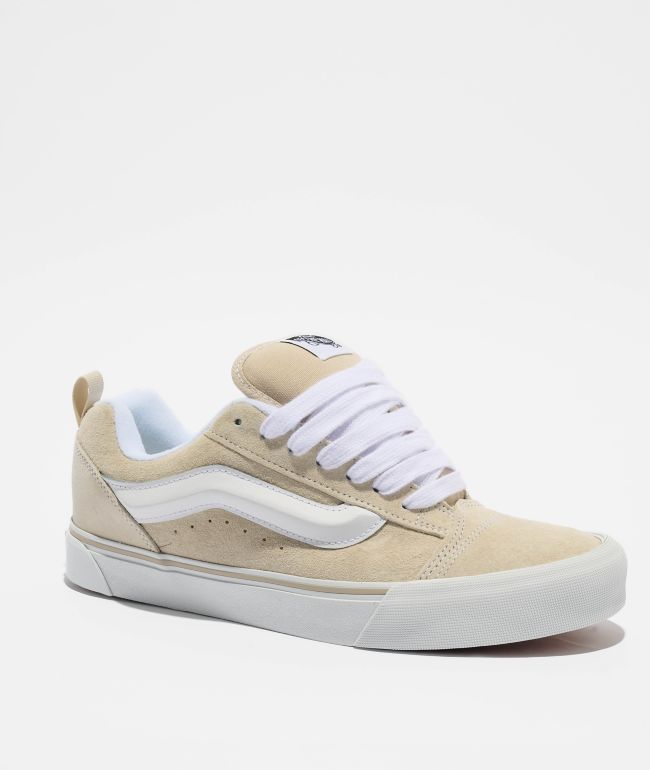 Vans Knu Skool Pig Suede Puritan Grey Skate Shoes | Zumiez