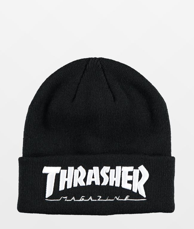 Thrasher Oath Spade White Skully Beanie | Zumiez