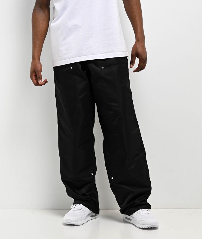 90'S Nike Silver Tag Ripstop Nylon Pants Shaka Shaka Pants Men's L Size Vintage Nylon black type Vintage Second Hand main image 0