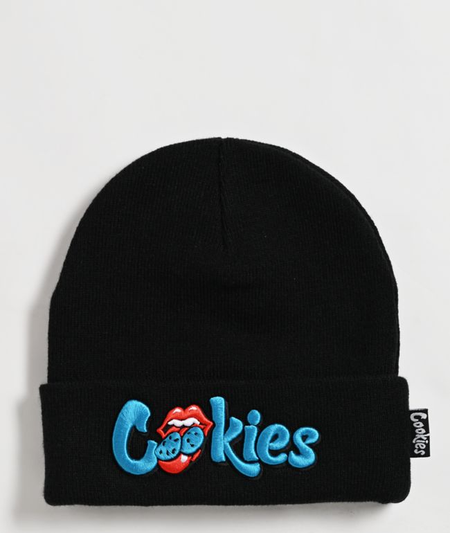 Cookies 大人気 キャップ OGミントタンローリングストーンズ Cookies x The Rolling Stones OG Mint Tongue Black Snapback