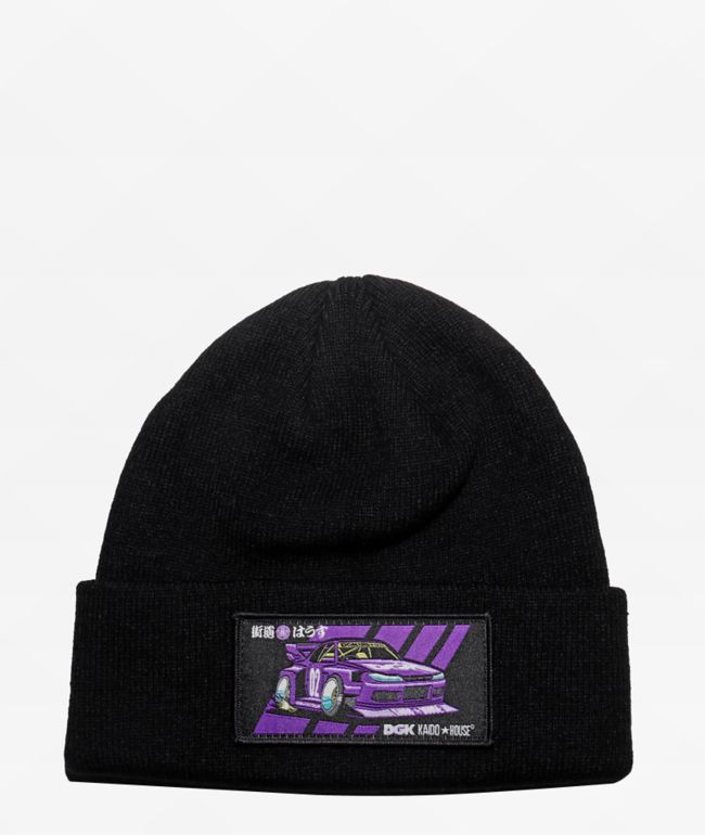 DGK x Kaido House Roulette Racer Black Beanie - DGK