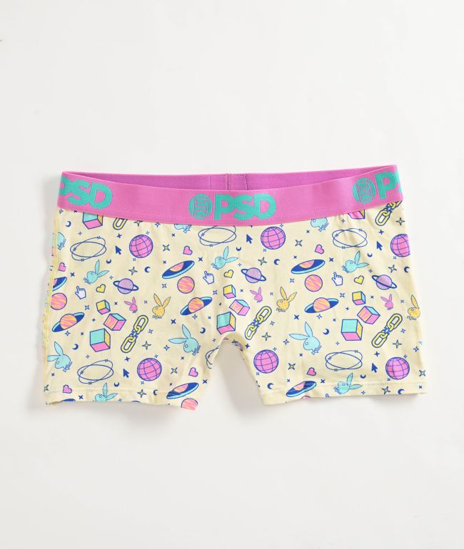 PSD x Playboy Iconz Modal Yellow Boyshort Underwear - PSD Underwear