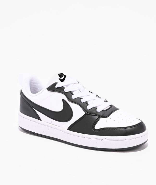Nike Kids Court Borough Low Recraft Black & White Shoes - Nike