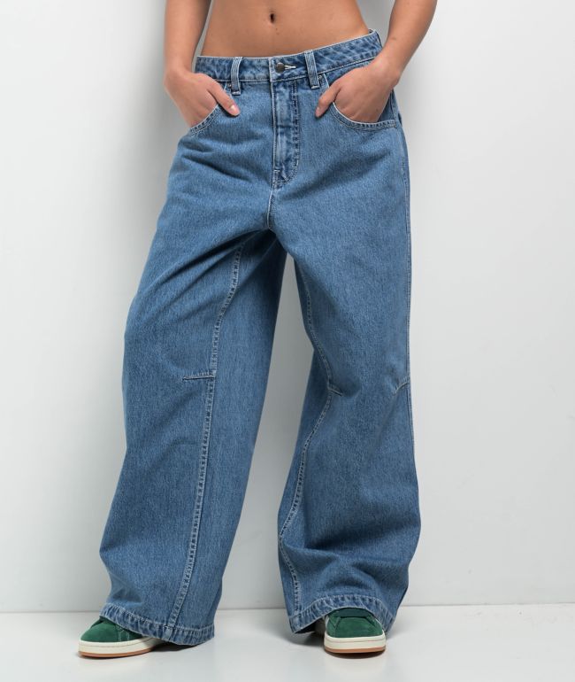 Empyre Extent Billie Low Rise Wide Leg Denim Jeans - Empyre