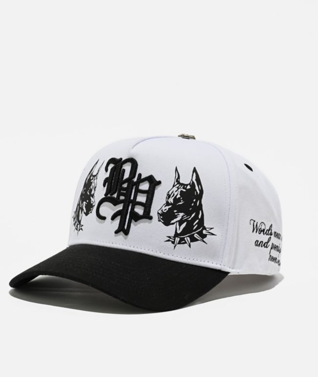 Broken Promises Vicious White & Black Snapback Hat - Broken Promises