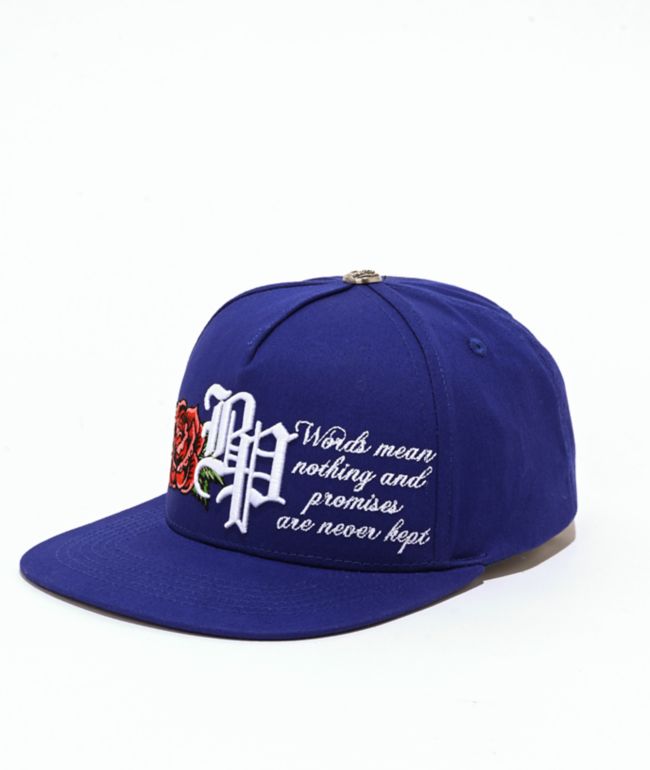 Broken Promises Sweet Death Blue Snapback Hat - Broken Promises