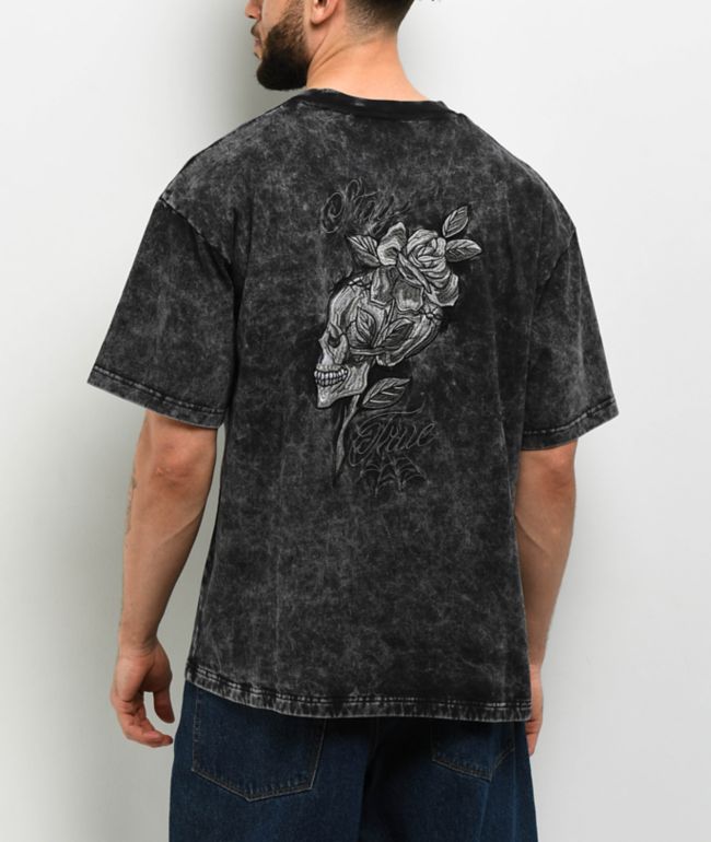 DGK Stay True Heavyweight Washed Black T-Shirt - DGK