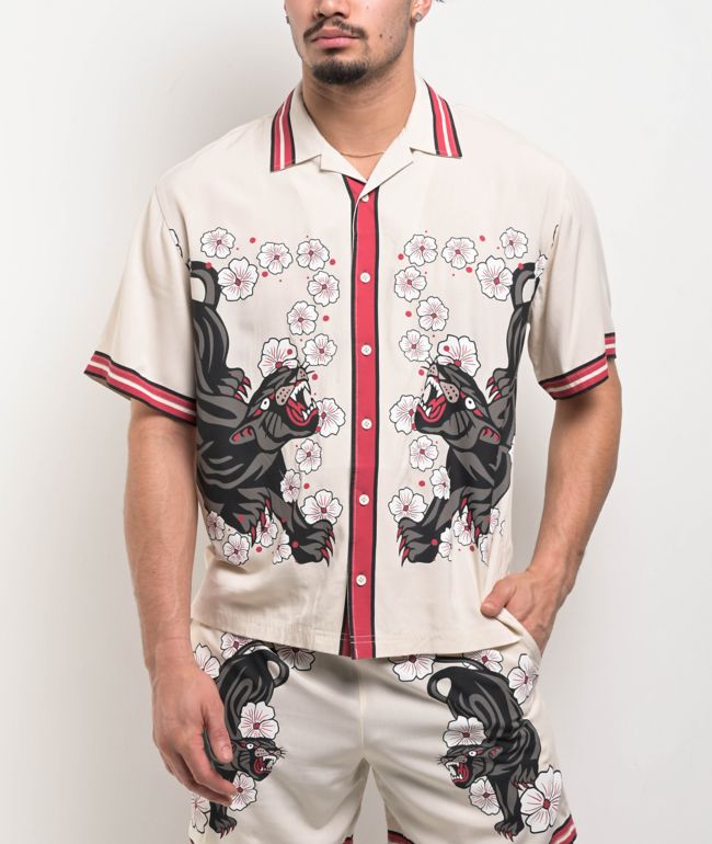 Ninth Hall Panther Natural Button Up Shirt - Ninth Hall