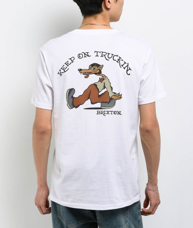 Brixton Stride White T-Shirt - Brixton