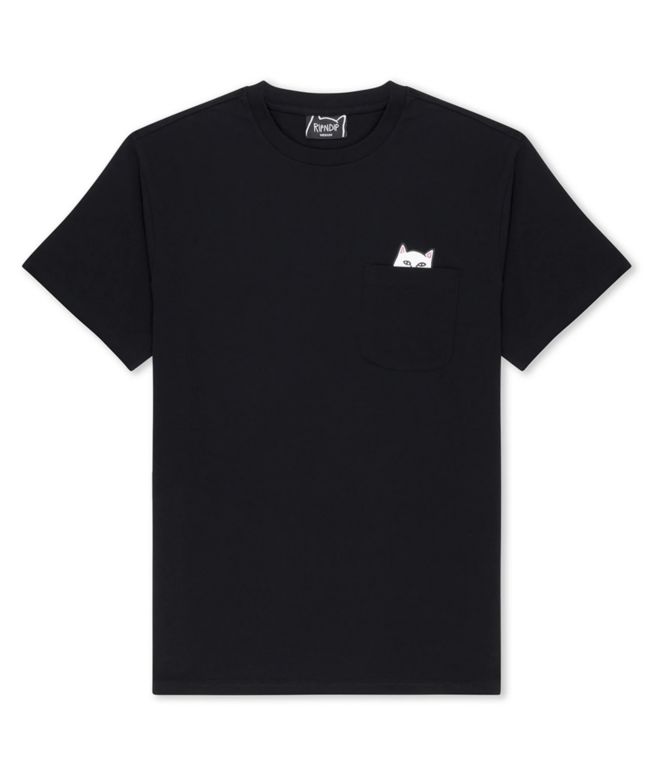 RIPNDIP Lord Nermal Black Pocket T-Shirt - RIPNDIP