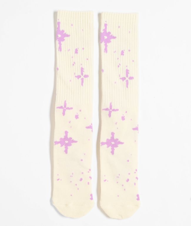 HUF Be Mine Natural Crew Socks - HUF