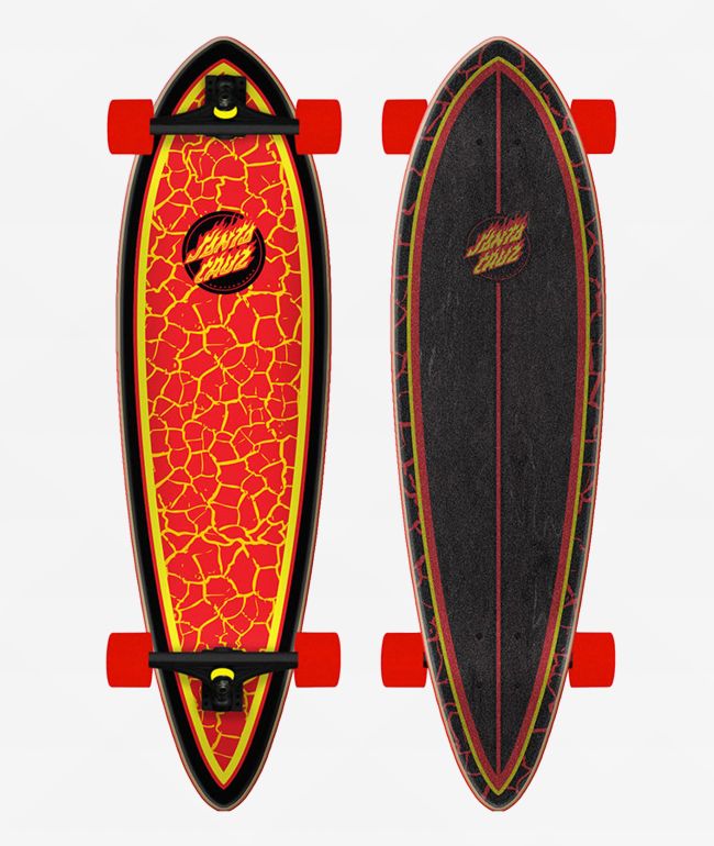 Santa Cruz Flame Ringed 33" Pintail Cruiser Complete - Santa Cruz Skate