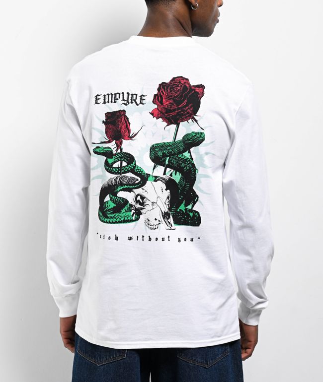 Empyre Sick Without You White Long Sleeve T-Shirt - Empyre