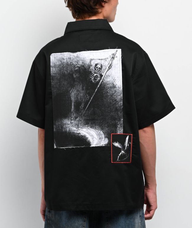 Welcome Dark Age Black Zip Work Shirt - Welcome Skateboards