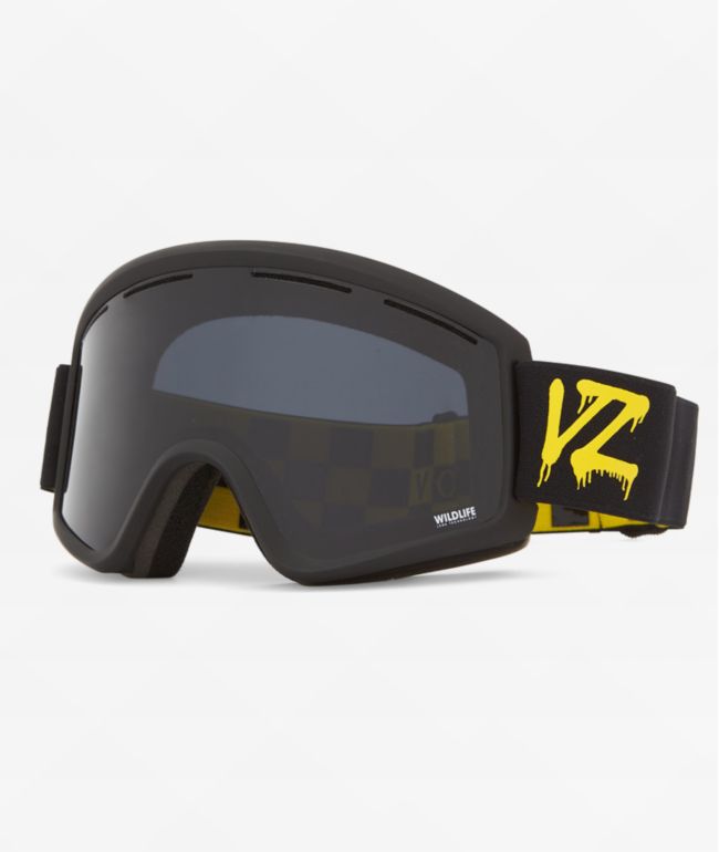 Von Zipper Black Satin & Lowlight Snowboard Goggles - Von Zipper