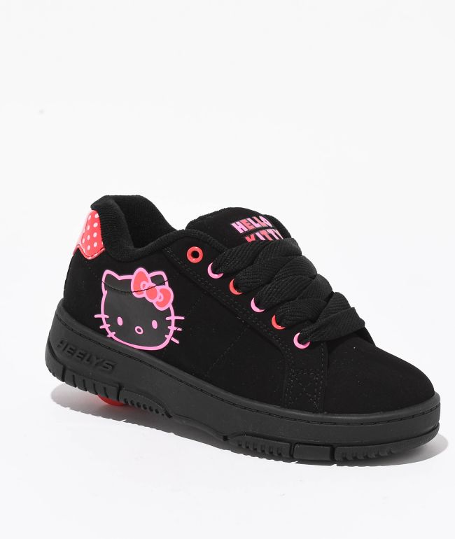 Heelys x Hello Kitty Kids Kolect Black & Pink Shoes - Heelys
