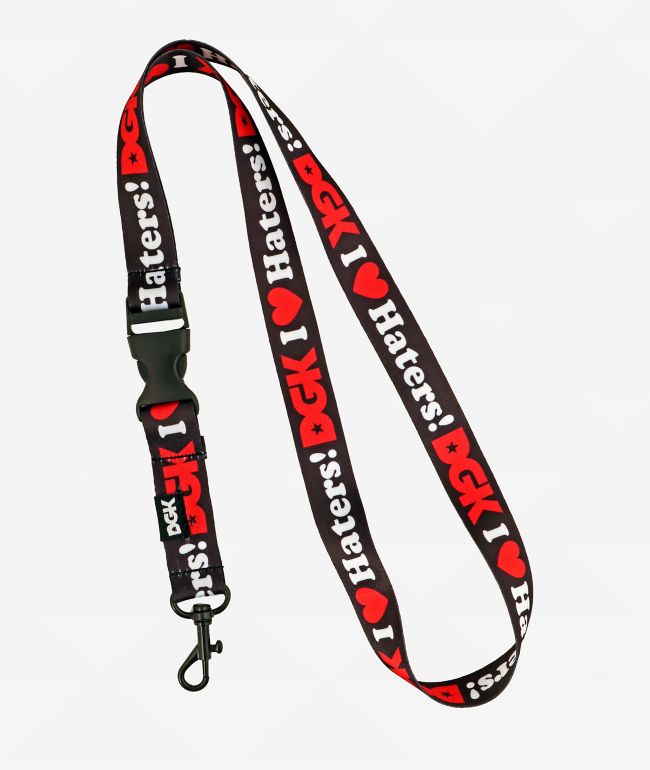 DGK I Love Haters Black Lanyard - DGK