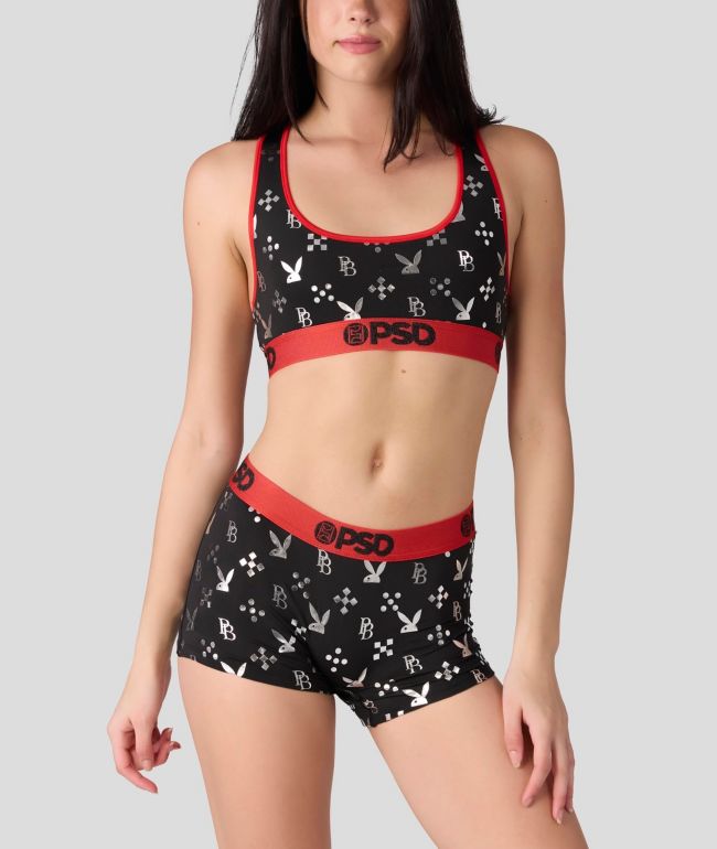 PSD x Playboy Monogram Sports Bra - PSD Underwear