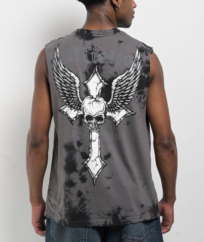 Ed Hardy Skull Top Hat Black Tank Top | Zumiez