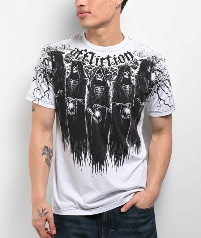 Affliction Shadow White T-Shirt - Affliction