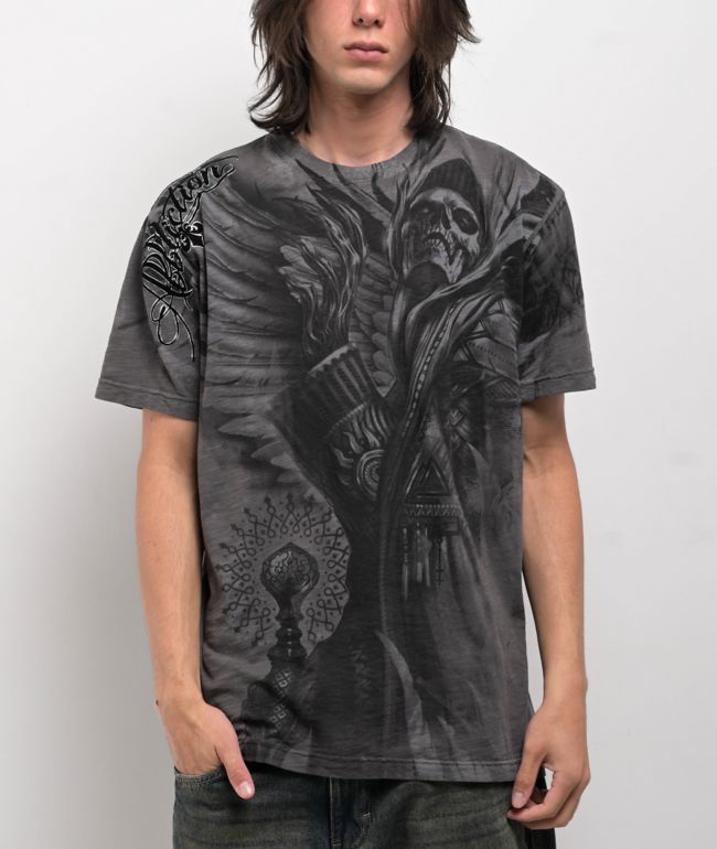 トップス LYFT BIRD GRAPHIC NO SLEEVE BLACK Bird Graphic Extra Big T-Shirt - Black – LÝFT
