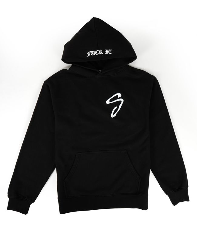 Shaka Wear Fuck It Black Heavyweight Hoodie - Shaka Wear