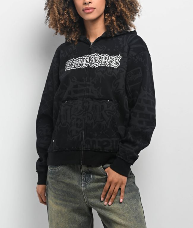 Empyre Ellio Black Zip Hoodie - Empyre