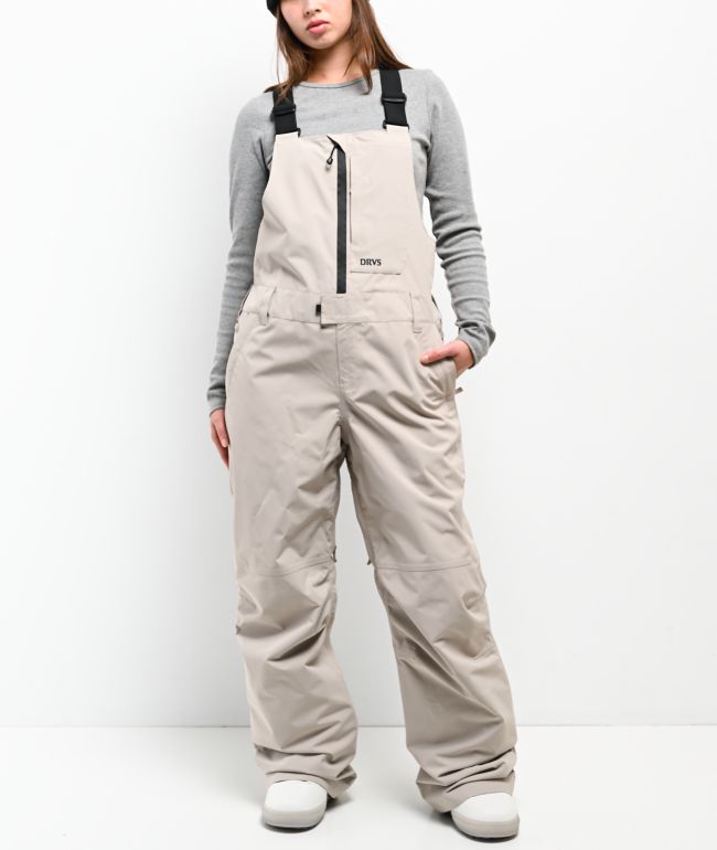 Dravus Rhododendron Khaki 15K Bib Snowboard Pants - Dravus