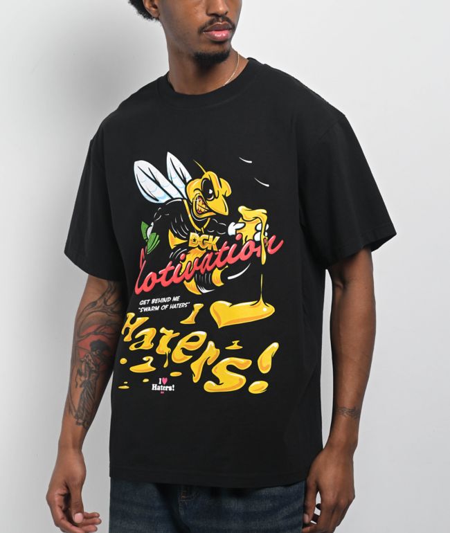 DGK Get Behind Me Heavyweight Vintage Black T-Shirt - DGK