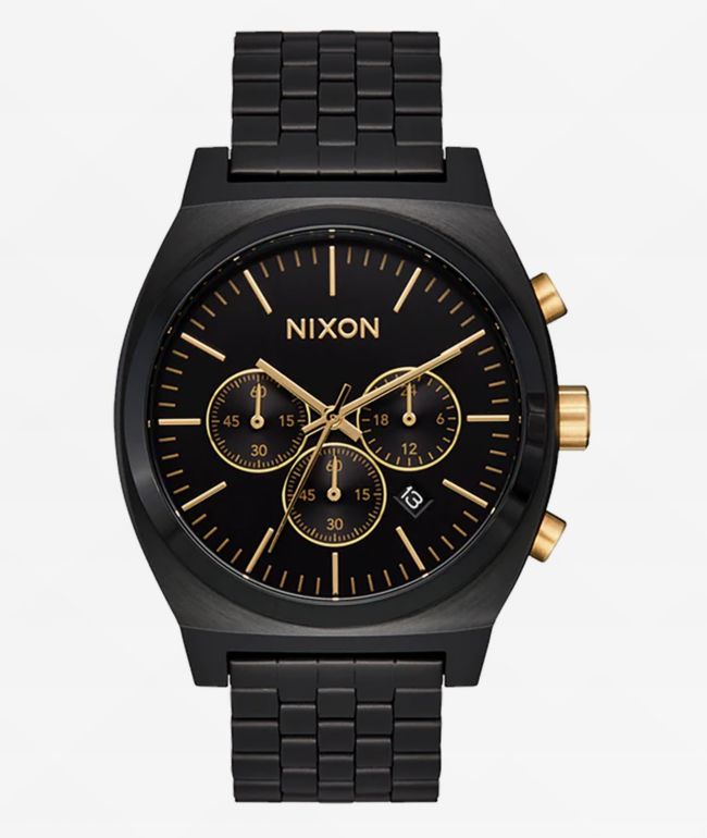 NIXON THE TIME TELLER クロノグラフ NIXON Time Teller Chrono Watch - BLK/SILVER - ONE SIZE | Tillys