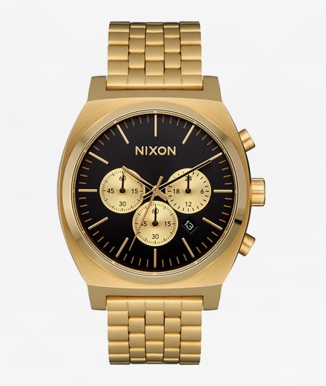 Nixon Time Teller Chrono Gold &amp; Black Analog Watch - Nixon Watches